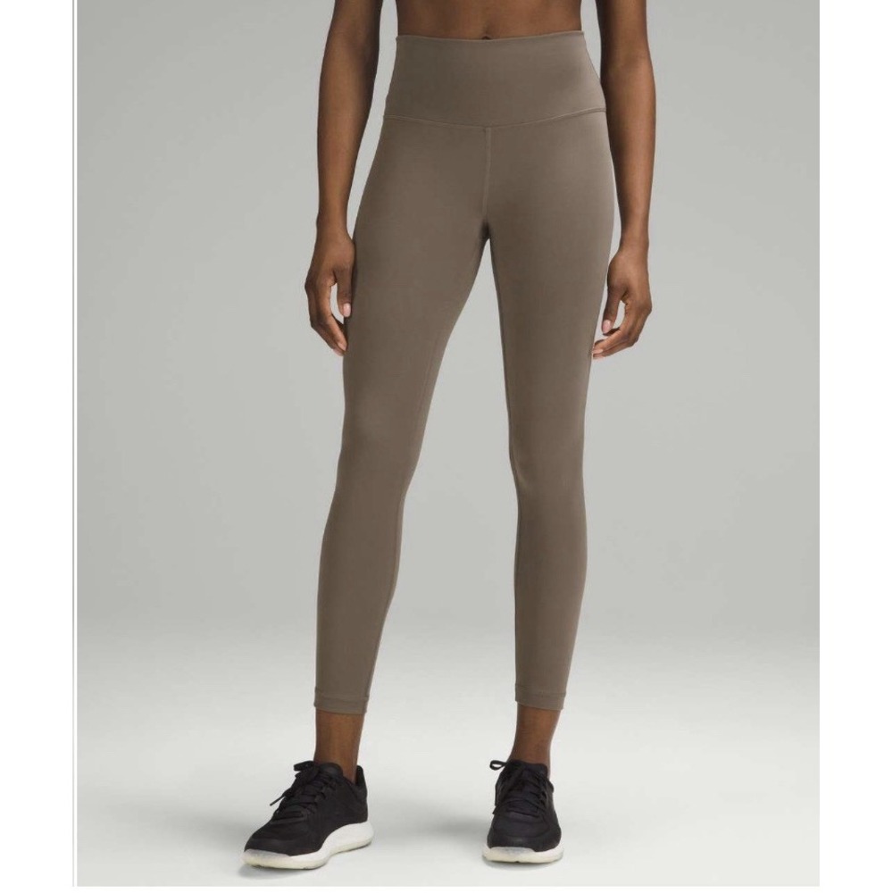 Lululemon Wunder Train High Rise Tight 25" Nomad Size 4 Leggings Excellent